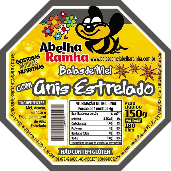 Balas de Mel - Com Anis Estrelado