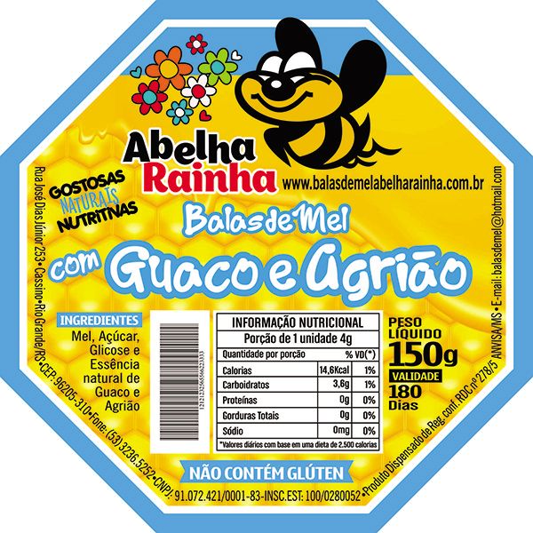 Balas de Mel - Com Guaco e Agri&atilde;o