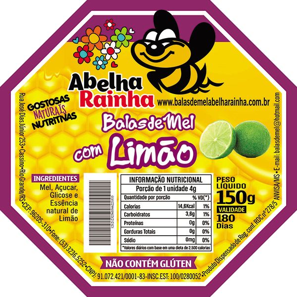 Balas de Mel - Com Lim&atilde;o