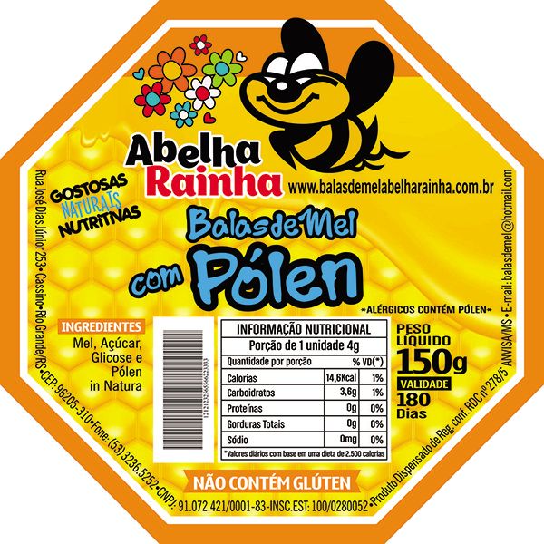 Balas de Mel - Com P&oacute;len